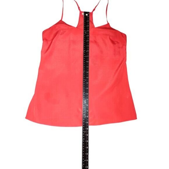 J Crew Womens Racerback Cami Top 2 Red 100 Polyester Scoop Neck Style 58877 - Picture 3 of 9